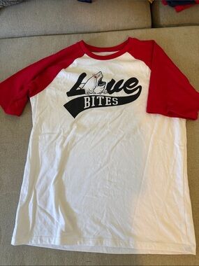 Mixit Red & White 'Love Bites' Raglan Tee